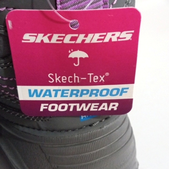 SKECHERS KIDS COLD RATED 29°C WATERPROOF INSULATED RAIN SNOW BOOTS SIZE 8 NWT - Picture 9 of 11